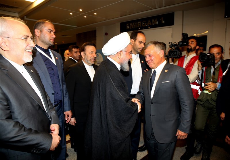 دیدار رئیس جمهور ایران و پادشاه اردن در حاشیه اجلاس همکاری کشورهای اسلامی